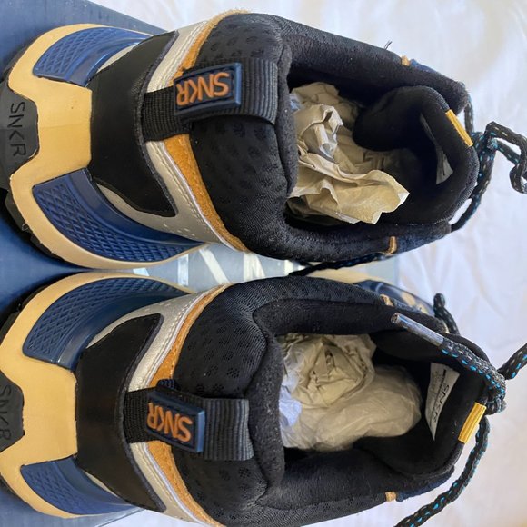 SNKR Project- Duane Sneakers (Navy/Black/Yellow Camo) - MEN 11 (45) - Picture 4 of 6